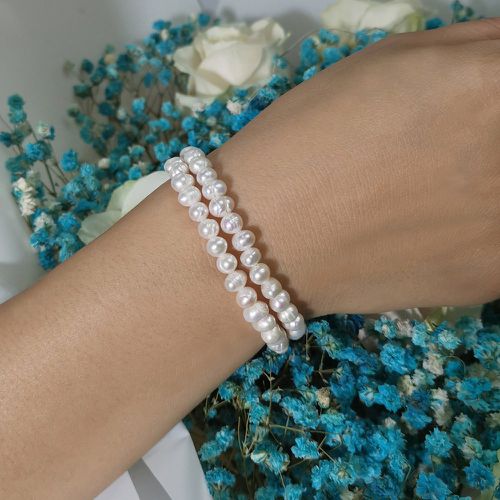 Pièces Bracelet perlé à perle naturelle - SHEIN - Modalova