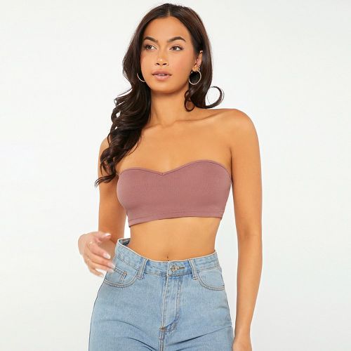 Top bandeau unicolore dos-nu - SHEIN - Modalova