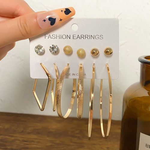 Paires Boucles d'oreilles avec strass - SHEIN - Modalova