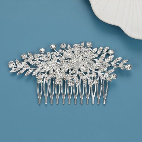 Peigne à cheveux à strass design fleur de mariée - SHEIN - Modalova