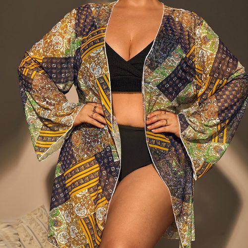 Kimono à imprimé foulard - SHEIN - Modalova