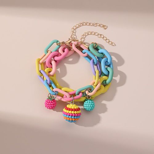 Pièces Bracelet de couleur aléatoire breloque de perle - SHEIN - Modalova