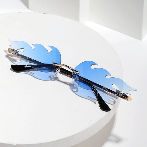 Dégradé design feu Lunettes de mode avec Corde des lunettes - SHEIN - Modalova
