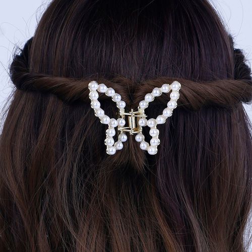 Griffe à cheveux à fausse perle design papillon - SHEIN - Modalova
