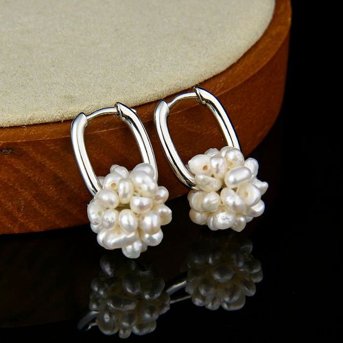 Boucles d'oreilles avec perles naturelles - SHEIN - Modalova