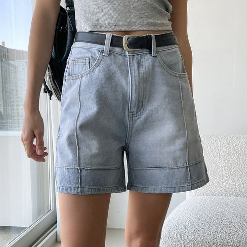 Short en jean à poche ample - SHEIN - Modalova