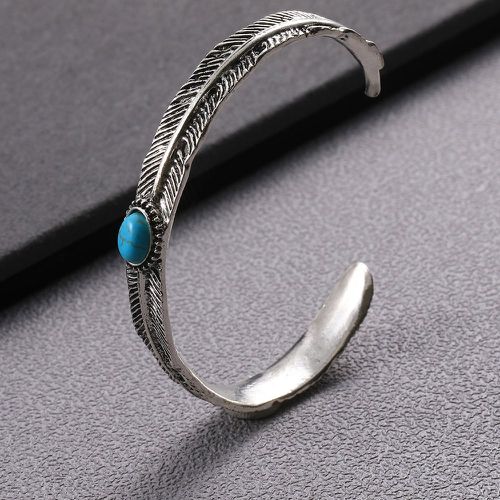 Bracelet ouvert à détail turquoise - SHEIN - Modalova