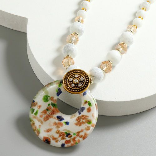 Collier à perles avec strass - SHEIN - Modalova