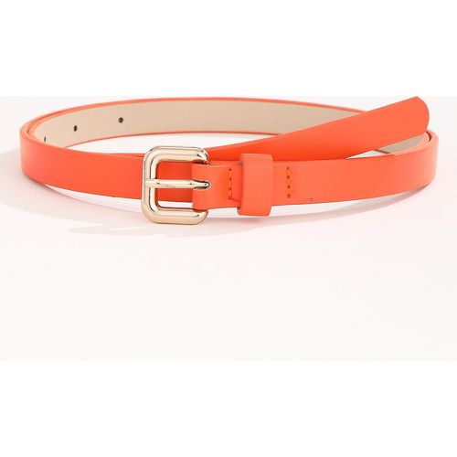 Ceinture à boucle carrée avec outil de perforation - SHEIN - Modalova