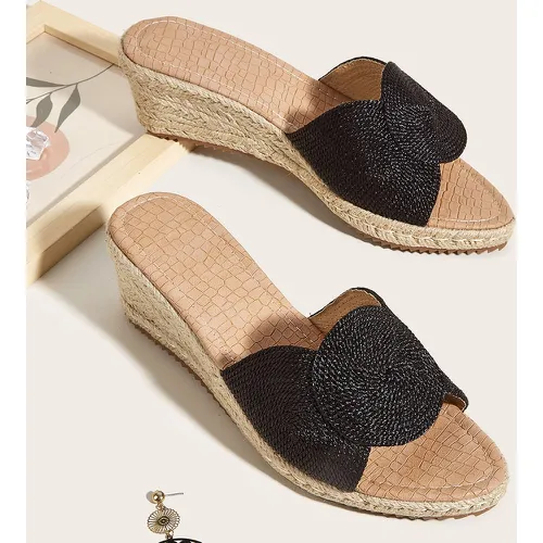 Sandales compensées tissé espadrilles - SHEIN - Modalova