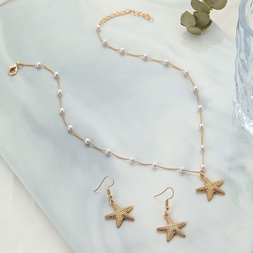 Pièces Set de bijoux étoile de mer et fausse perle - SHEIN - Modalova