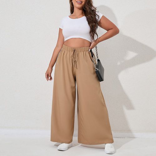 Pantalon ample taille haute à nœud - SHEIN - Modalova