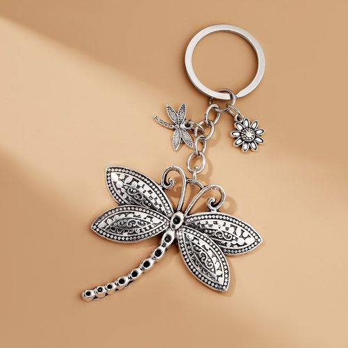 Porte-clés fleur & à breloque de libellule - SHEIN - Modalova