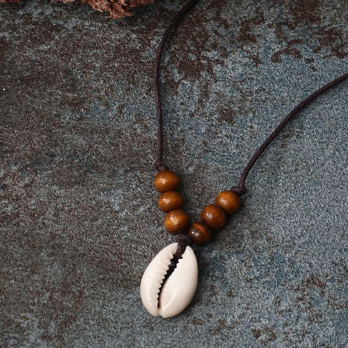 Collier à perles à breloque coquille - SHEIN - Modalova