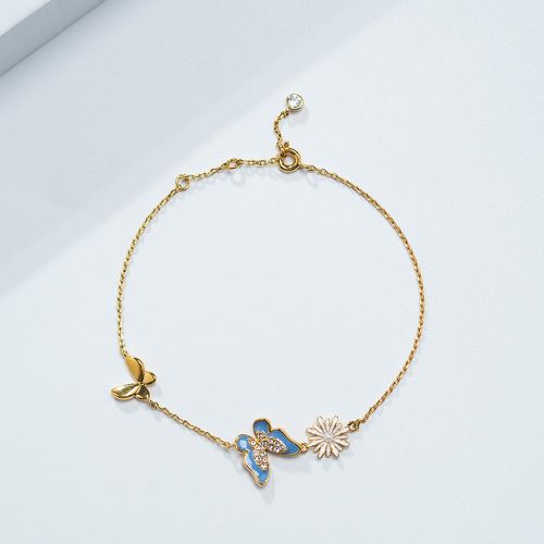Bracelet fleur et papillon - SHEIN - Modalova