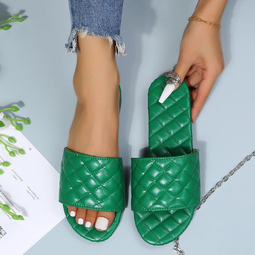 Sandales platess À la mode matelassé - SHEIN - Modalova