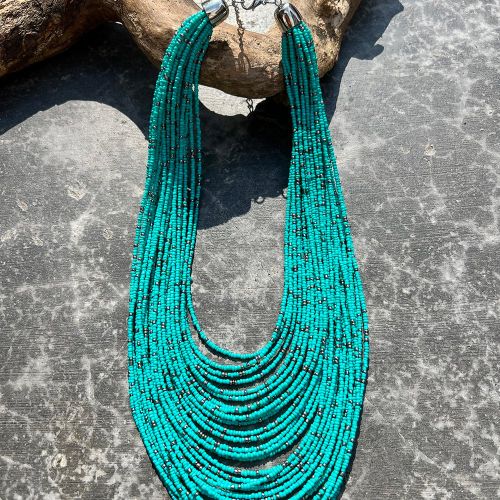 Collier bicolore perlé - SHEIN - Modalova
