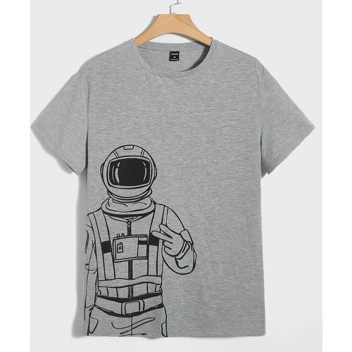 T-shirt à imprimé astronaute - SHEIN - Modalova