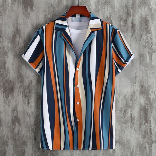Chemise à rayures versicolores (sans t-shirt) - SHEIN - Modalova