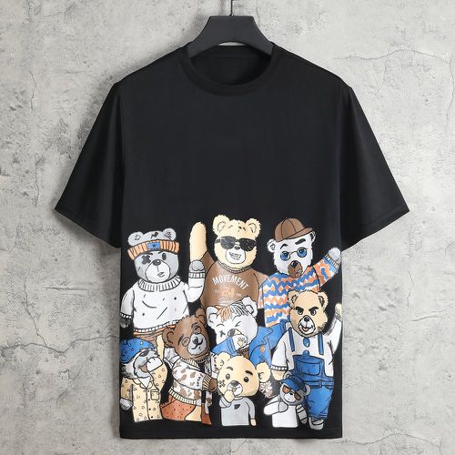 T-shirt à imprimé ours dessin animé - SHEIN - Modalova