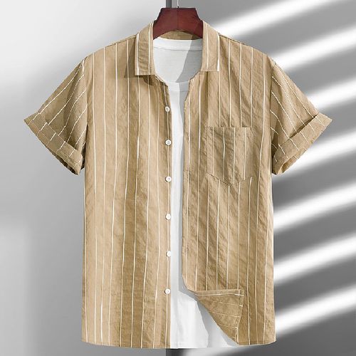 Chemise à rayures avec poche (sans t-shirt) - SHEIN - Modalova