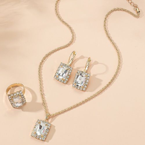 Pièces Set de bijou avec détail de gemme - SHEIN - Modalova