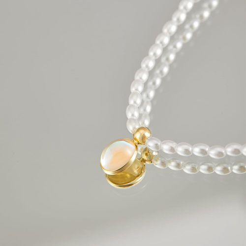 Collier avec pendentif à fausse perle ovale - SHEIN - Modalova