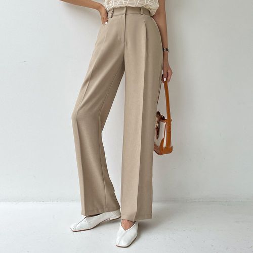 Pantalon tailleur taille haute à plis - SHEIN - Modalova
