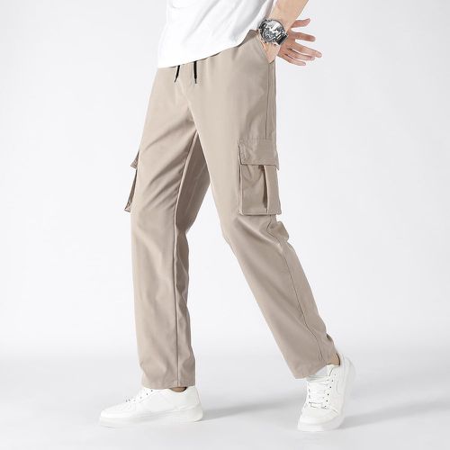 Pantalon poche à rabat à cordon - SHEIN - Modalova