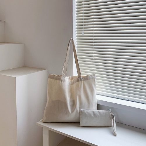 Cabas minimaliste avec sac carré - SHEIN - Modalova
