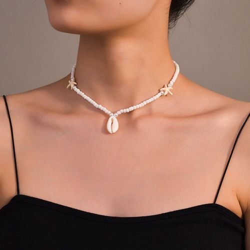 Collier étoile de mer & à fausse perle à pendentif coquillage - SHEIN - Modalova