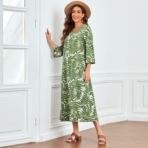Robe tunique à imprimé tropical - SHEIN - Modalova