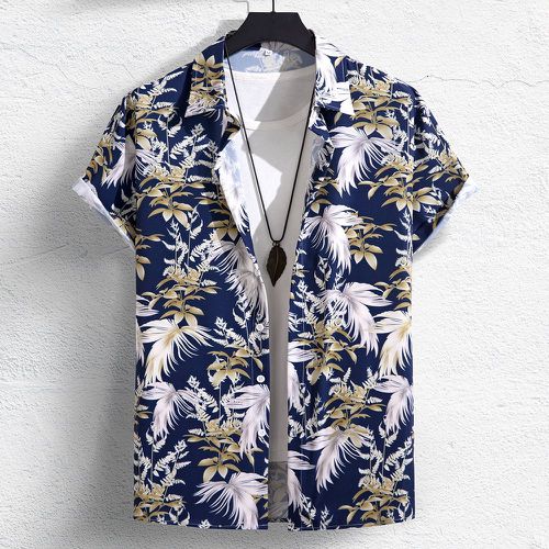 Chemise avec imprimé tropical sans t-shirt - SHEIN - Modalova