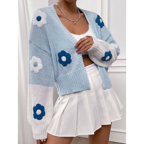 Cardigan long fleuri - SHEIN - Modalova