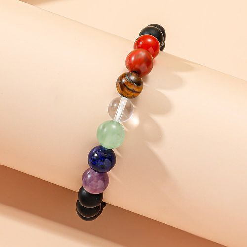 Bracelet perlé à blocs de couleurs - SHEIN - Modalova