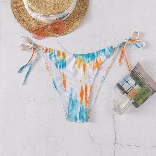 Bas de bikini tie dye à nœud - SHEIN - Modalova