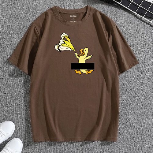 T-shirt banane & dessin animé - SHEIN - Modalova