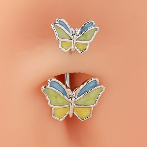 Anneau à nombril à détail papillon - SHEIN - Modalova