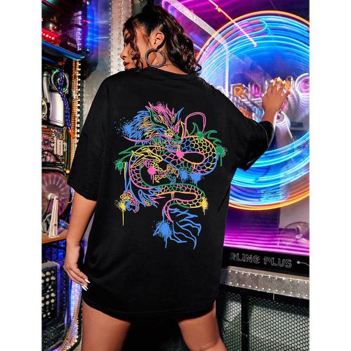 T-shirt dragon chinois - SHEIN - Modalova