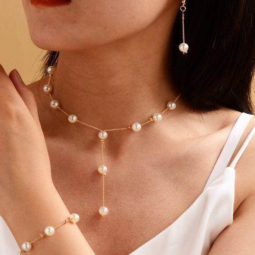 Pièces Set de bijoux avec fausse perles - SHEIN - Modalova