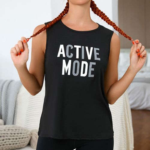 T-shirt de sport avec motif slogan - SHEIN - Modalova