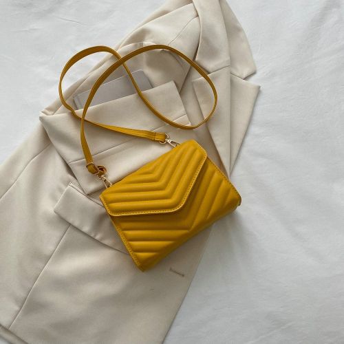 Sac carré mini à chevron matelassé à rabat - SHEIN - Modalova