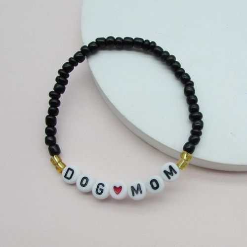 Bracelet perlé cœur & à lettres - SHEIN - Modalova