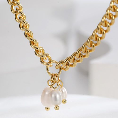 Collier à pendentif perle de culture - SHEIN - Modalova