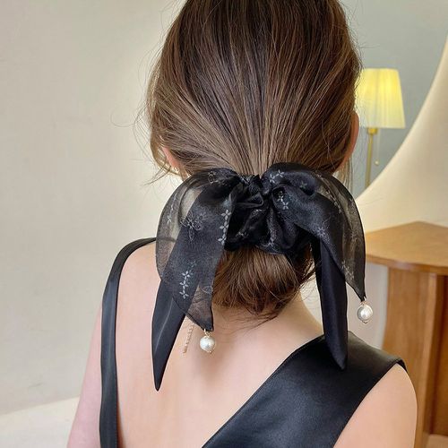 Élastique avec foulard pour cheveux à fausse perle - SHEIN - Modalova
