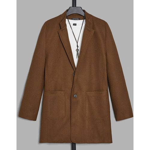 Pièce Manteau avec poches en tweed - SHEIN - Modalova