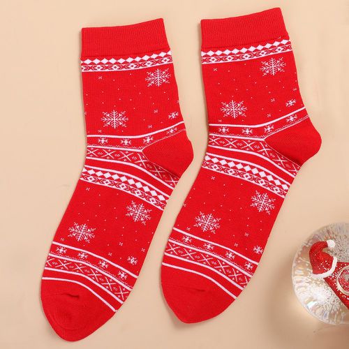 Chaussettes Noël à motif flocon de neige - SHEIN - Modalova