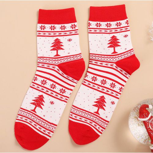 Chaussettes arbre de Noël motif - SHEIN - Modalova