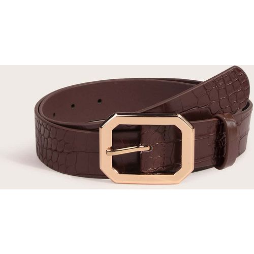 Ceinture en relief de crocodile - SHEIN - Modalova