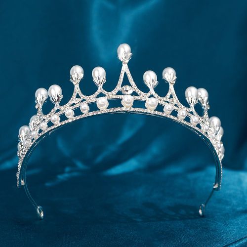 Bandeau fausse perle & avec strass design couronne de mariée - SHEIN - Modalova